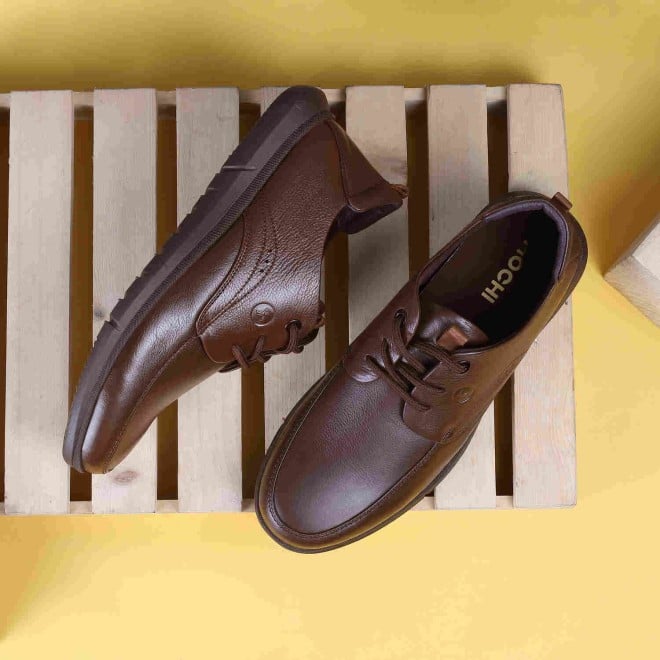 Mochi Men Brown Formal Lace-Up