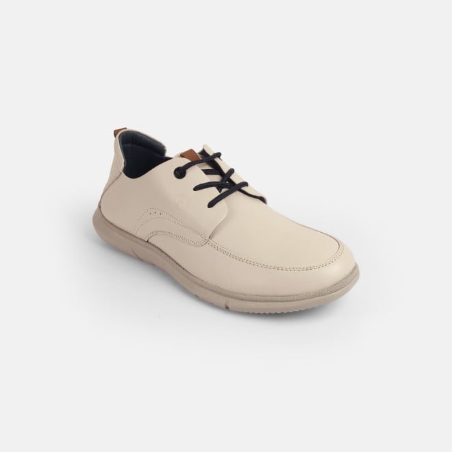 Mochi Men Beige Formal Lace Up
