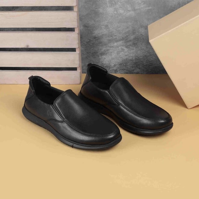 Mochi Men Black Formal Slip-Ons (SKU: 19-490-11-40)