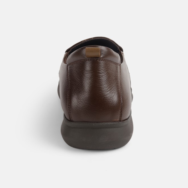 Mochi Men Brown Formal Moccasin (SKU: 19-490-12-39)