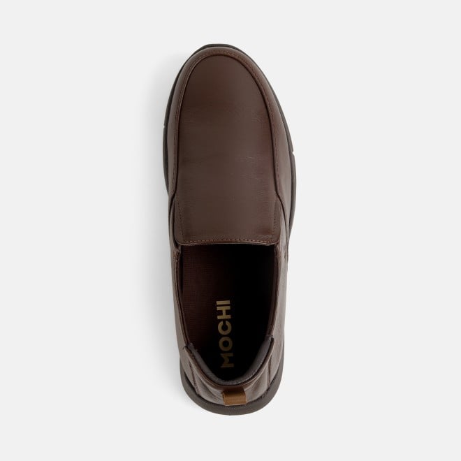 Mochi Men Brown Formal Moccasin (SKU: 19-490-12-39)