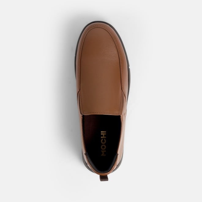 Mochi Men Tan Formal Moccasin (SKU: 19-490-23-40)