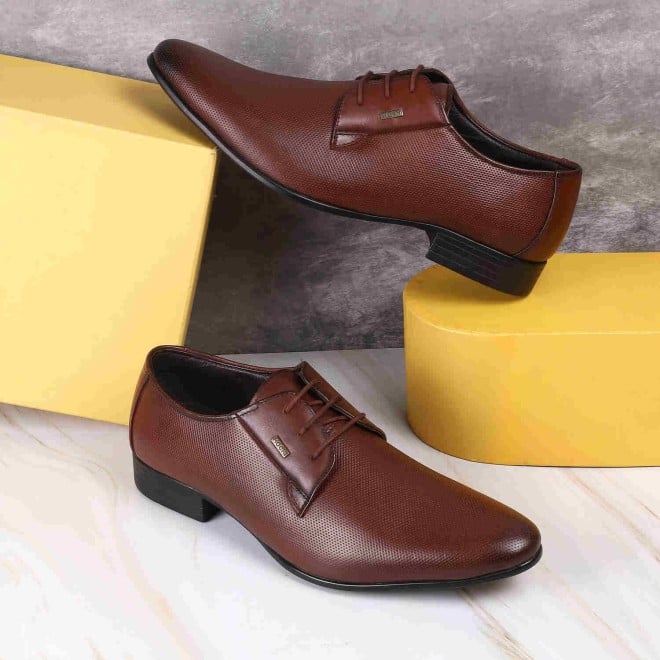 Mochi Men Wine Formal Lace-Up