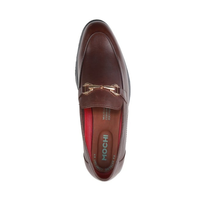 Mochi Men Brown Formal Moccasin (SKU: 19-493-12-40)