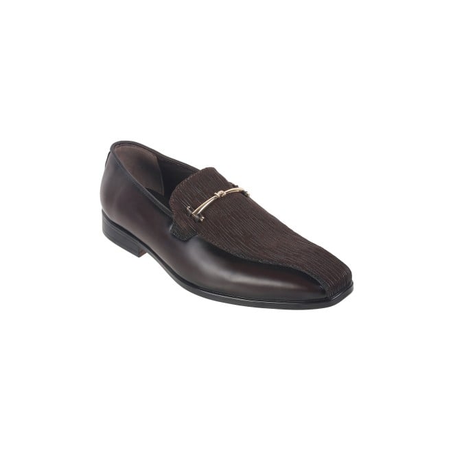 Mochi Men Brown Formal Moccasin