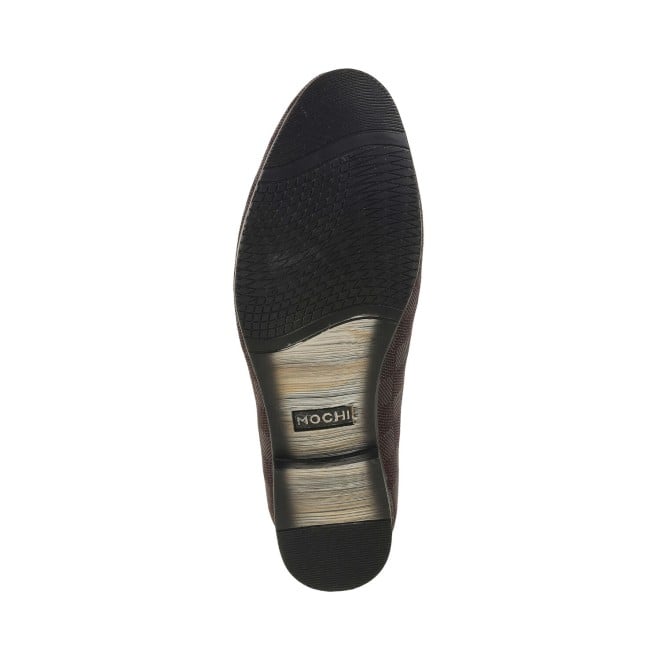 Mochi Men Brown Formal Slip Ons (SKU: 19-498-12-40)