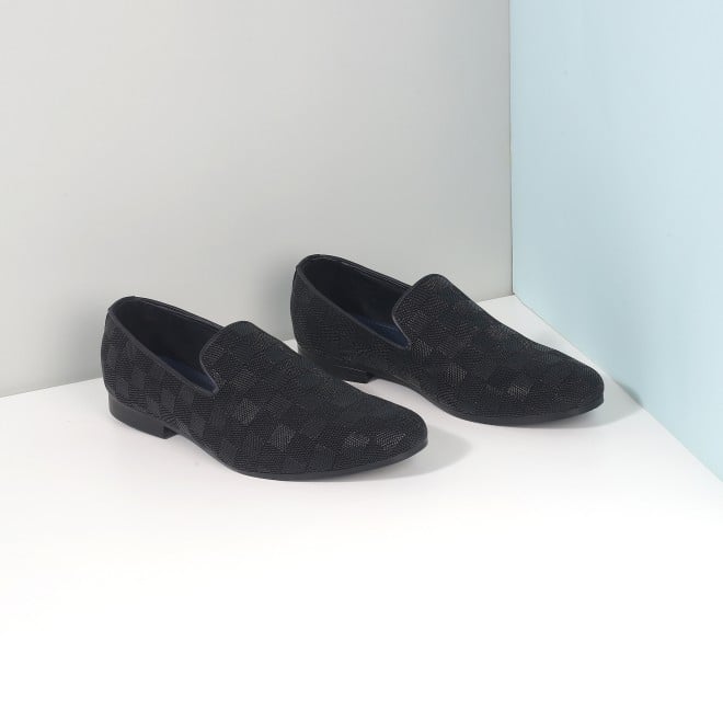 Mochi Men Black Formal Slip Ons