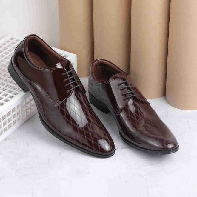 Mochi Men Wine Formal Lace-Up