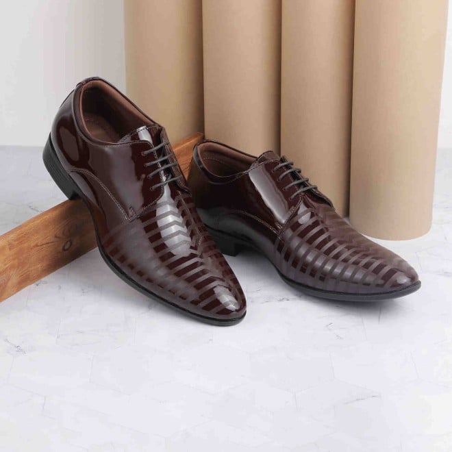 Mochi Men Wine Formal Lace-Up