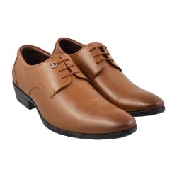 Men Tan Formal Lace Up