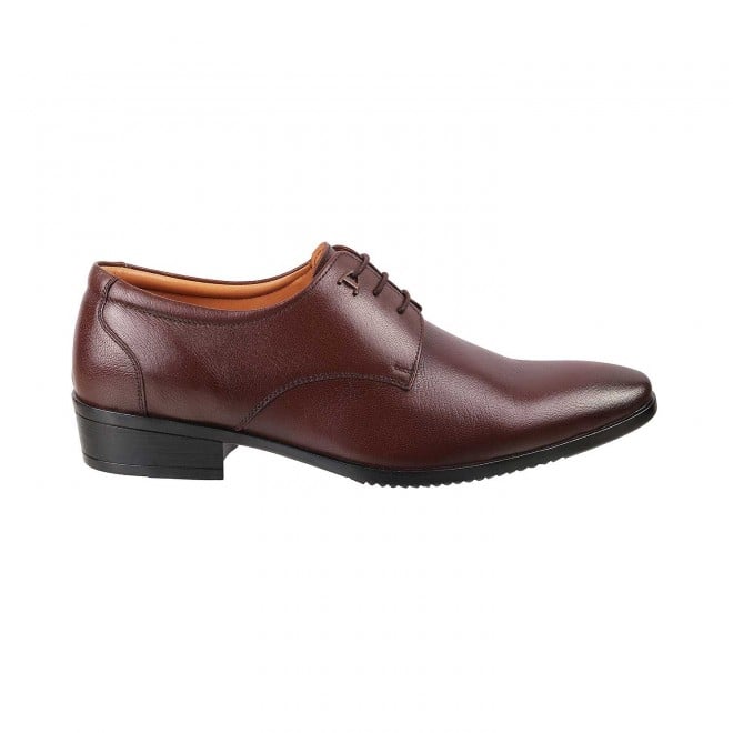 Buy Mochi Men Brown Leather Men Flat Shoes (19-3841-12-39) Size (5 UK/India  (39EU)) at