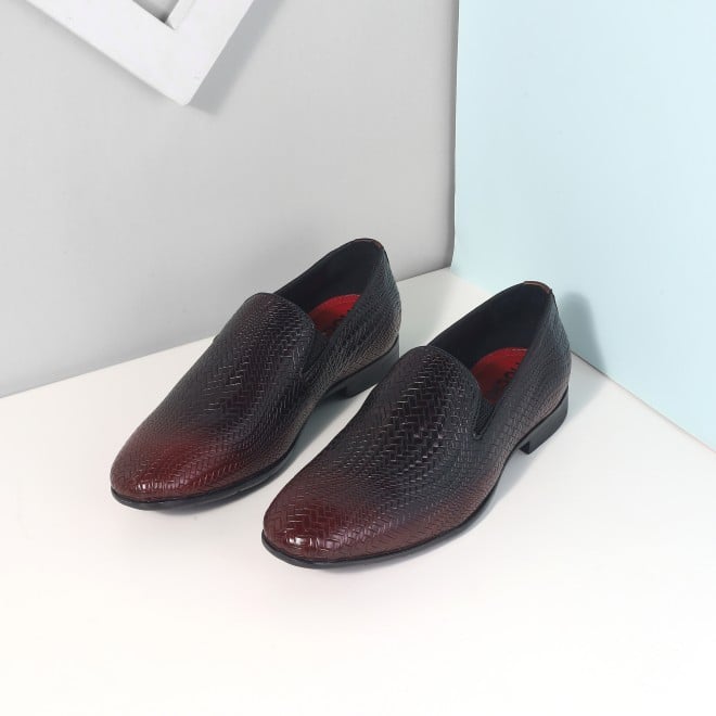 Mochi Men Wine Formal Slip Ons