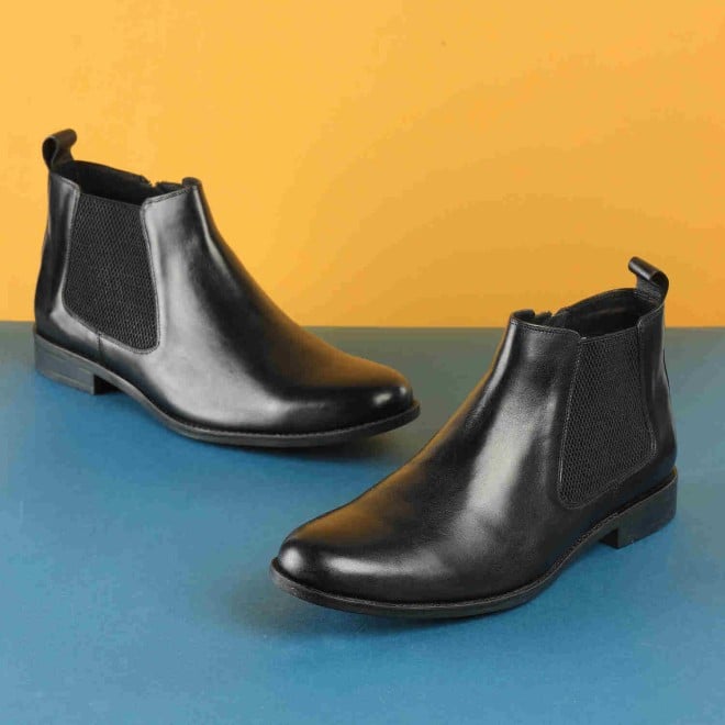 Mochi Men Black Formal Slip-Ons (SKU: 19-509-11-42)