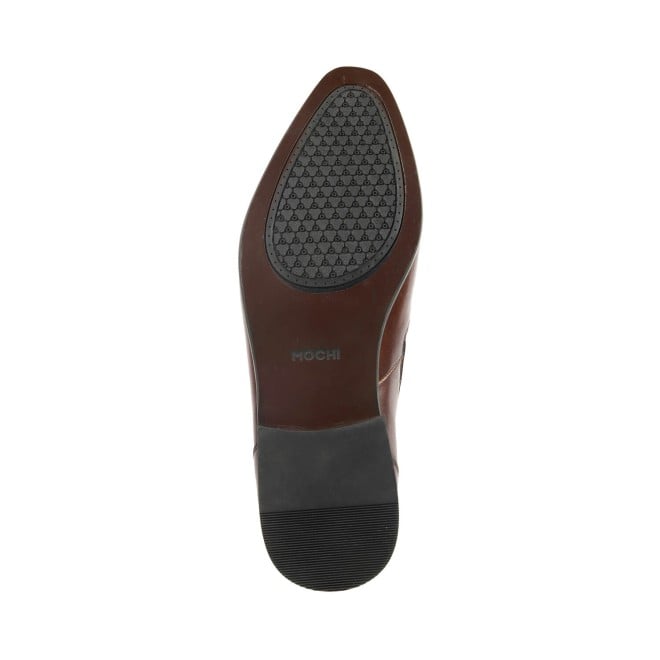 Mochi Men Brown Formal Slip-Ons (SKU: 19-510-12-41)