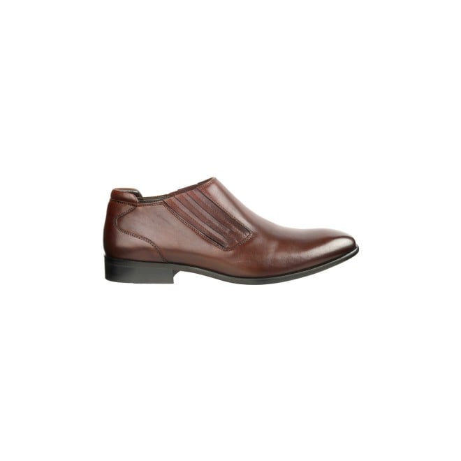Mochi Men Brown Formal Slip-Ons (SKU: 19-510-12-43)