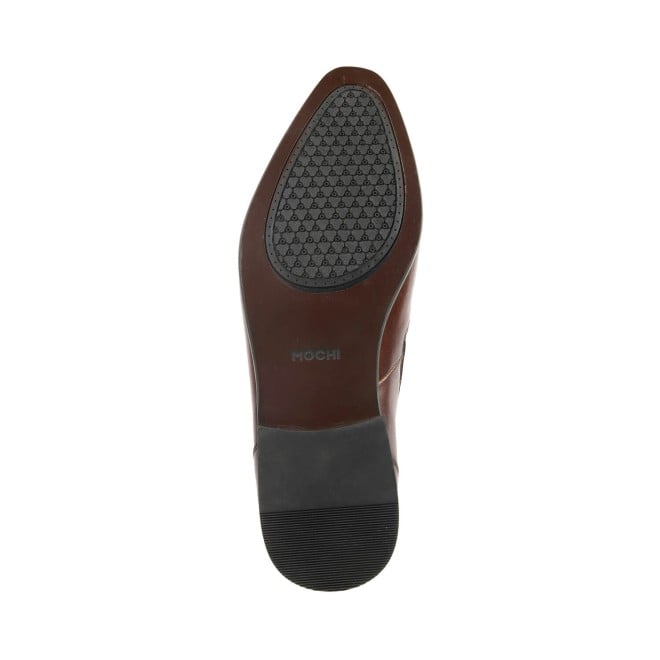 Mochi Men Brown Formal Slip-Ons (SKU: 19-510-12-43)