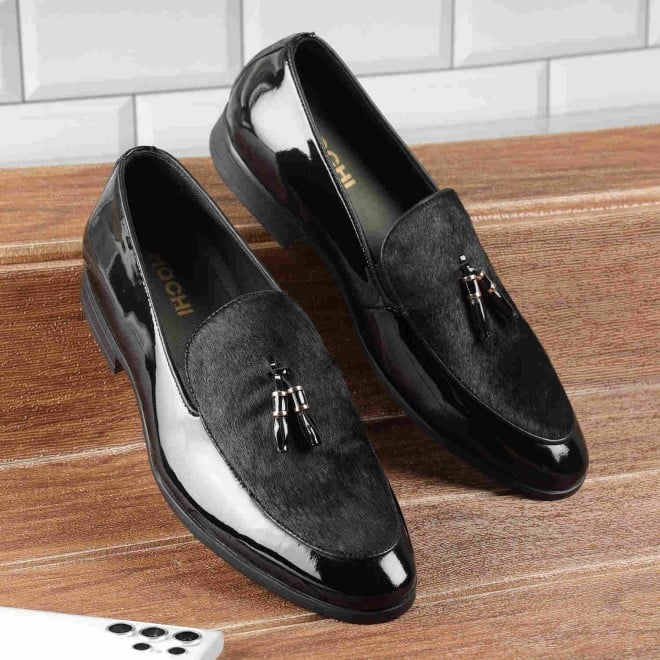 Buy Mochi Men Black Formal Slip Ons Online SKU 19 530 11 40 Mochi Shoes