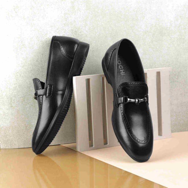 Mochi Men Black Casual Slip-Ons (SKU: 19-537-11-40)