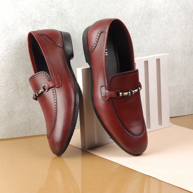 Mochi Men Wine Casual Slip-Ons