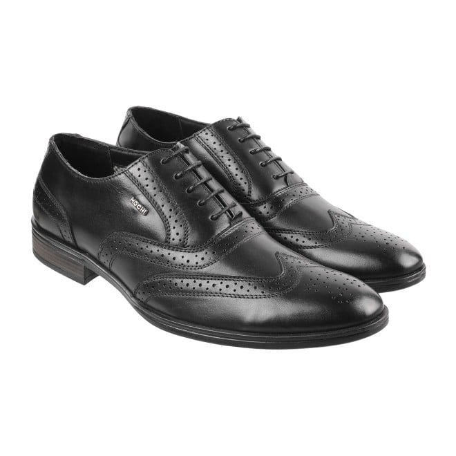 Mochi Men Black Formal Brogue