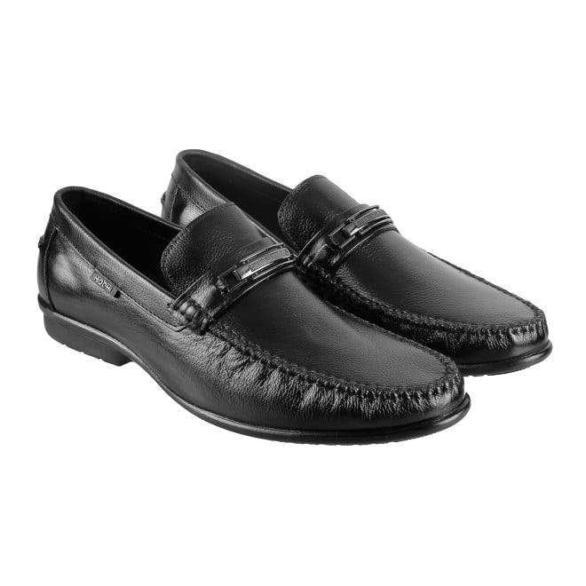 Mochi Men Black Formal Loafers