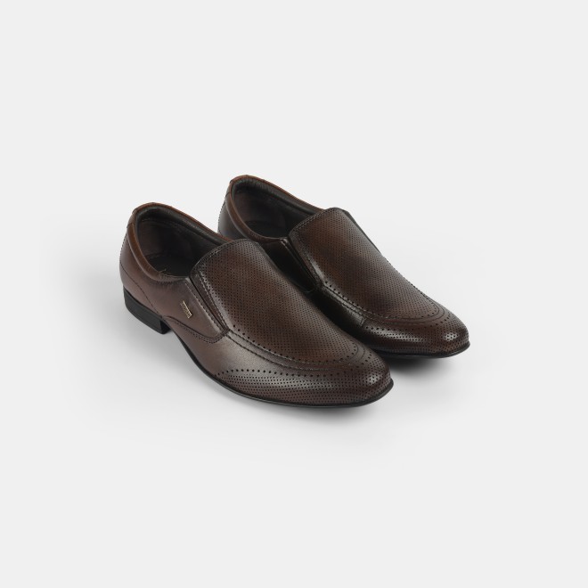 Mochi Men Brown Formal Moccasin (SKU: 19-574-12-40)