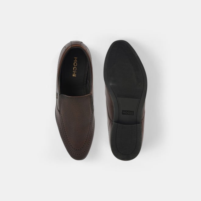 Mochi Men Brown Formal Moccasin (SKU: 19-574-12-40)