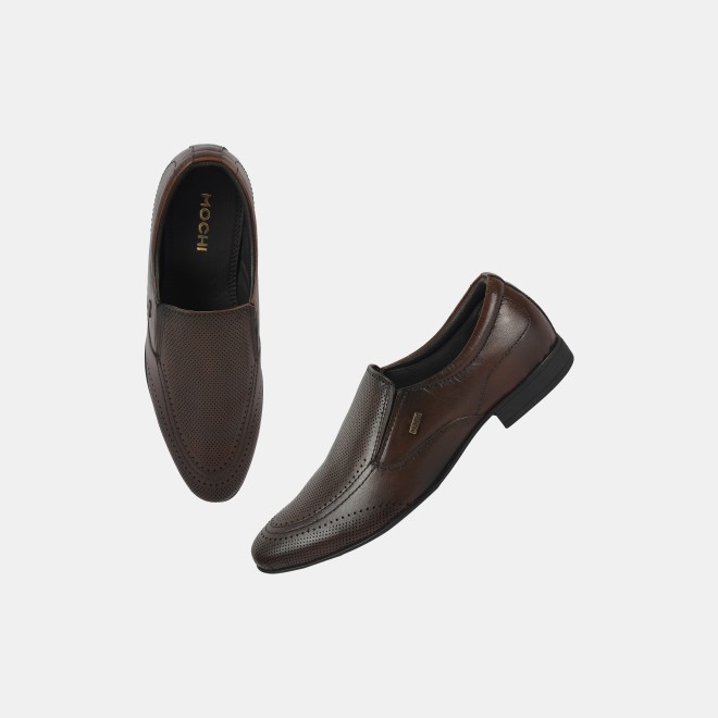 Mochi Men Brown Formal Moccasin (SKU: 19-574-12-40)