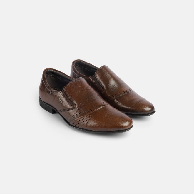 Mochi Men Brown Formal Moccasin (SKU: 19-575-12-40)