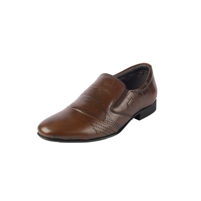 Mochi Men Brown Formal Moccasin (SKU: 19-575-12-40)