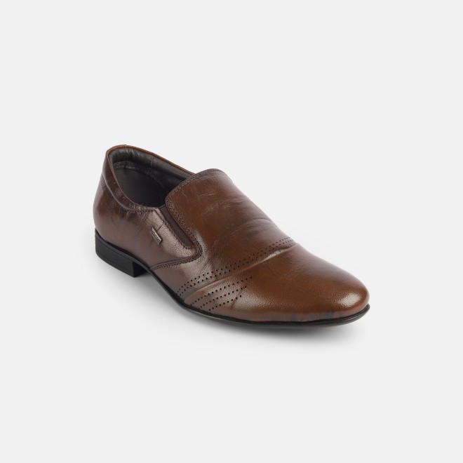 Mochi Men Brown Formal Moccasin (SKU: 19-575-12-40)