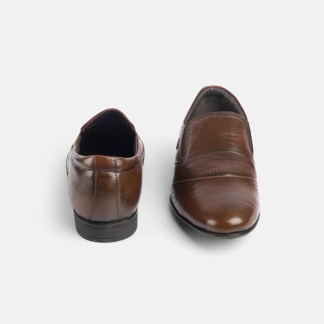 Mochi Men Brown Formal Moccasin (SKU: 19-575-12-40)