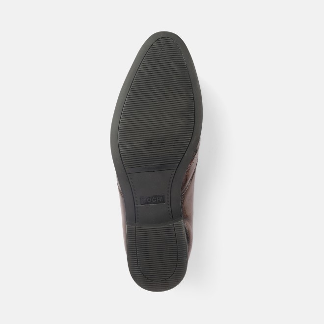 Mochi Men Brown Formal Moccasin (SKU: 19-575-12-40)