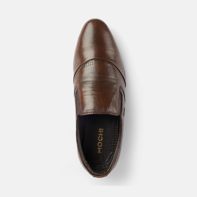 Mochi Men Brown Formal Moccasin (SKU: 19-575-12-40)