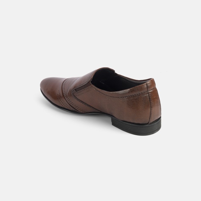 Mochi Men Brown Formal Moccasin (SKU: 19-575-12-40)