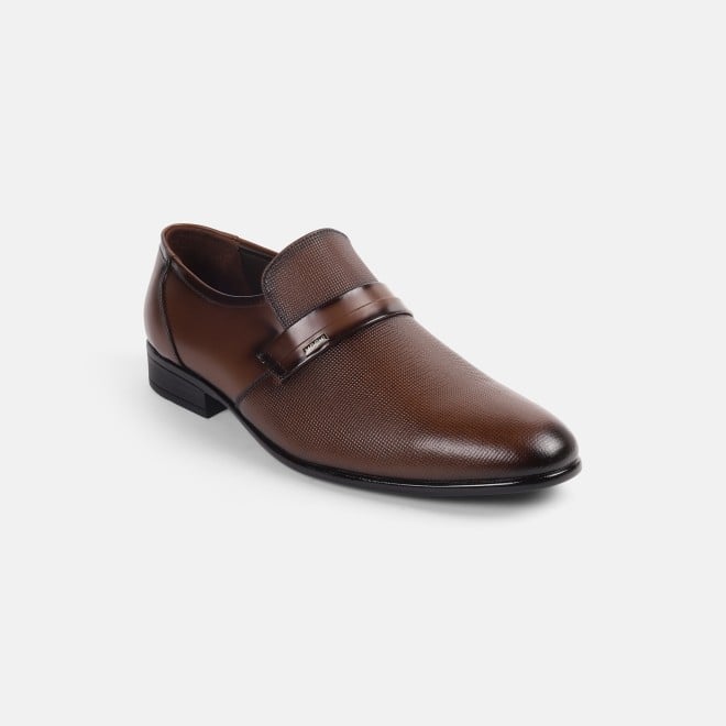 Mochi Men Brown Formal Moccasin