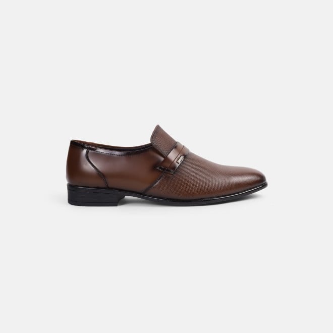 Mochi Men Brown Formal Moccasin (SKU: 19-604-12-40)