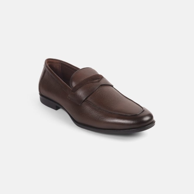 Mochi Men Brown Formal Moccasin