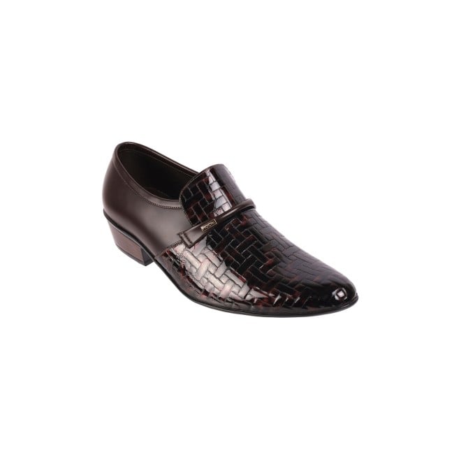 Mochi Men Brown Formal Slip-Ons (SKU: 19-6127-64-40)