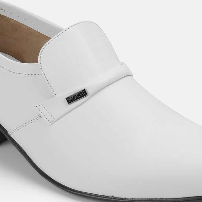 Mochi Men White Formal Moccasin (SKU: 19-6127-16-40)