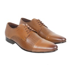 Men Tan Formal Lace Up