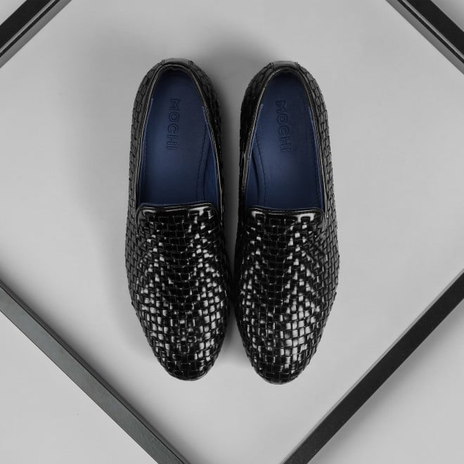 Mochi Men Black Formal Moccasin