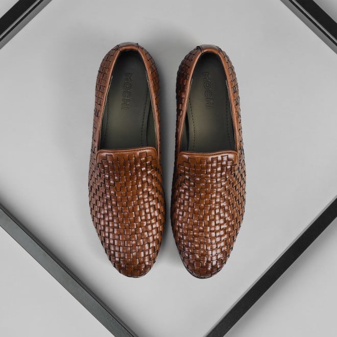 Mochi Men Tan Formal Moccasin