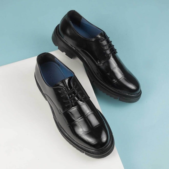 Mochi Men Black Formal Lace Ups