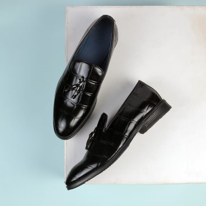 Mochi Men Black Party Moccasin