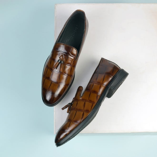 Mochi Men Tan Party Moccasin