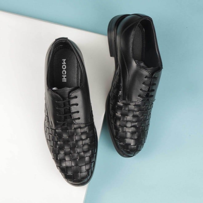 Mochi Men Black Formal Lace Ups