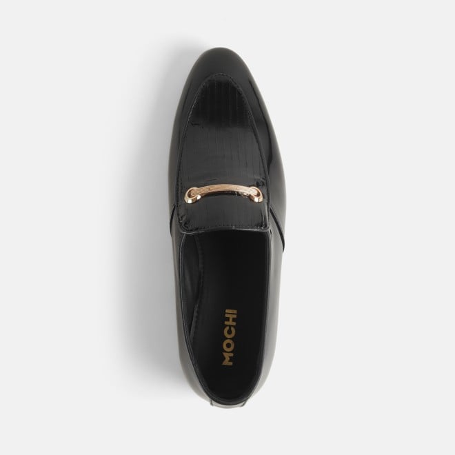 Mochi Men Black-Gold Party Moccasin (SKU: 19-6340-79-40)