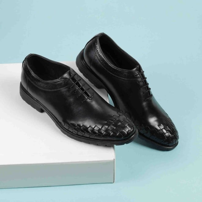 Mochi Men Black Formal Lace Ups