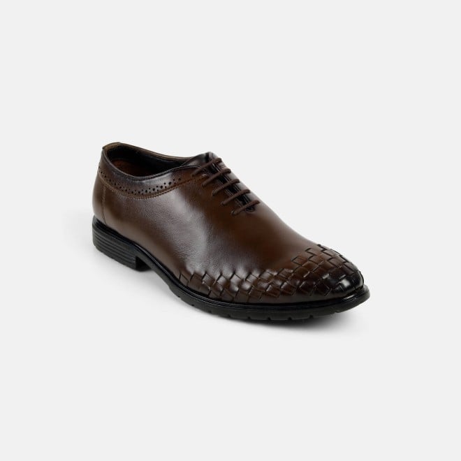 Mochi Men Brown Formal Lace Ups (SKU: 19-635-12-40)
